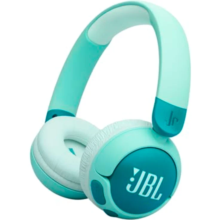 JBL Junior 320 BT, Kabellose On-Ear Bluetooth-Kopfhörer für Kinder, 50 h Wiedergabe, Safe Sound, einfache Bedienung und Sticker-Set, Grün – Bild 1