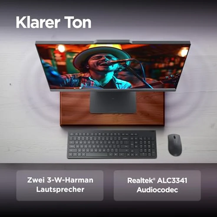 Lenovo IdeaCentre AIO 24AKP10, 60,5 cm (23,8"), Full HD, AMD Ryzen 5, 16 GB RAM, 1 TB SSD, Windows 11 Home, Luna Gray – Bild 6