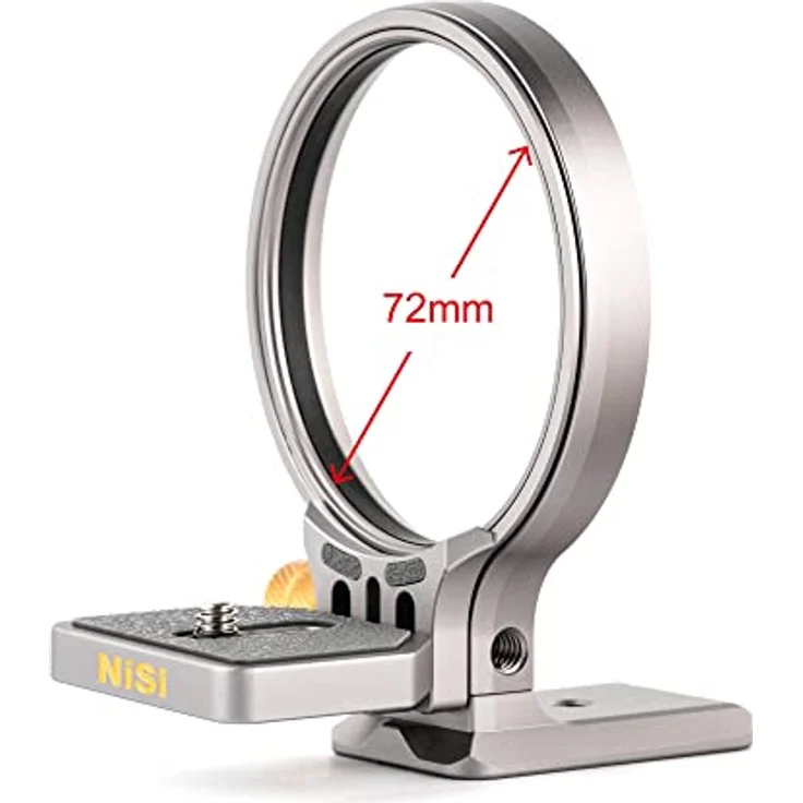 NiSi Wizard W-72 Drehbare Kamerapositionierung Halterung, Aluminiumlegierung, für Canon R-Serie, Fujifilm X-Serie, Nikon Z-Serie, Olympus-Serie Kameras, Arca-Swiss Standard, silber – Bild 3