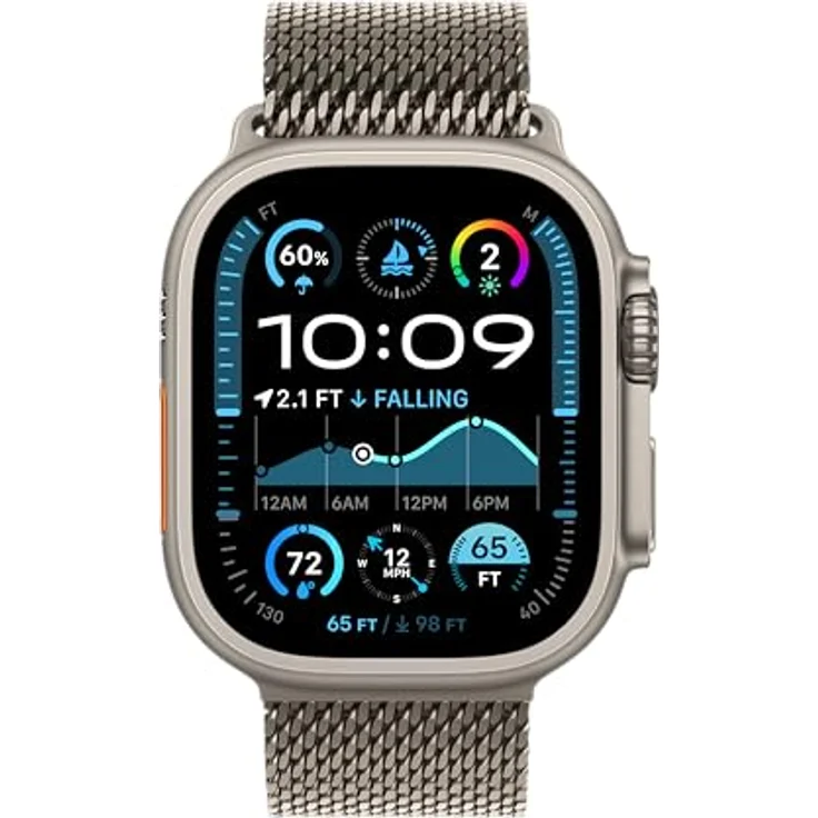 Apple Smartwatch-Armband Milanaise, CO₂ neutral, recycelte Materialien, einstellbar, Edelstahl – Bild 3