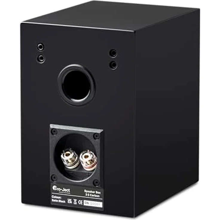 Pro-Ject Speaker Box 3 E Carbon, Kompakter audiophiler 2-Wege Regallautsprecher (Schwarz) – Bild 3
