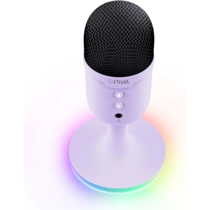 Trust GXT234 Yunix, USB-Gaming-Mikrofon mit RGB-Beleuchtung, kardioidem Aufnahme-Muster, in Booster Black – Bild 4