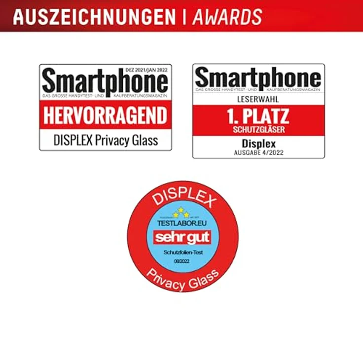 Displex Privacy Full Cover Panzerglas (10H) für Apple iPhone 16, Eco-Montagerahmen, Privacy Filter, Tempered Glas, kratzer-resistente Schutzfolie, hüllenfreundlich, in Transparent – Bild 4
