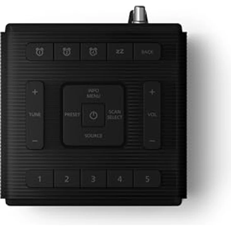 Philips TAR 5100 Uhrenradio, Digitalradio (DAB), FM-Tuner, UKW mit RDS, spritzwassergeschützt, 2,5 W – Bild 5