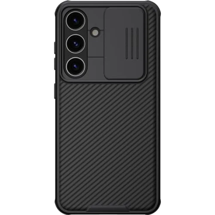Nillkin Camshield Pro Rückabdeckung für Samsung Galaxy S24, Schwarz - Starkes PC-Material, 0,2 mm dünn, widerstandsfähig gegen Fingerabdrücke und Fett