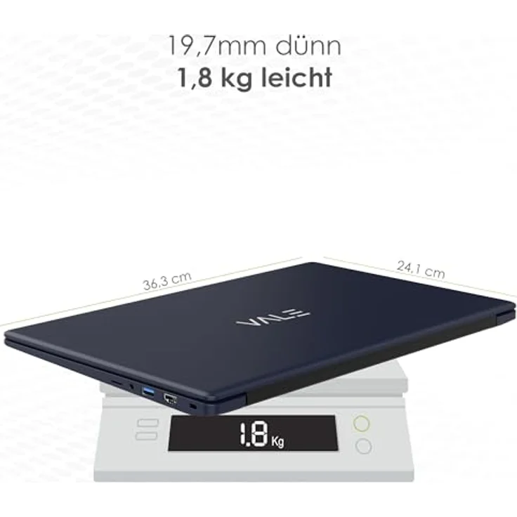 VALE V15E-I5-8512D Notebook | 15,6" Full-HD IPS | Intel® Core™ i5-1035G7 Prozessor | 8 GB RAM | 512 GB SSD | Windows 11 Pro (Dunkelblau) – Bild 5