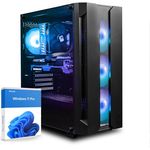 DCL24.DE Gamer PC Intel i7-14700, RTX5060Ti, 32GB RAM, 1TB SSD, schwarzes RGB LED Gehäuse