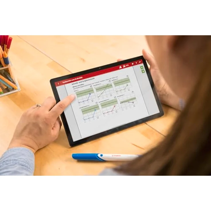 STABILO ErgoPen Neo, Smarter Stift mit App zur Motorik-Befundung für Kinder ab Vorschule, Schreibtraining für Tablet und Papier, ohne Schreibfarbe – Bild 8