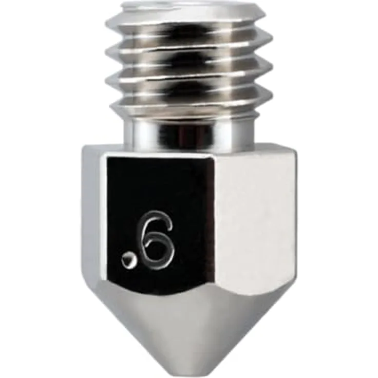 Micro-Swiss 3D-Drucker M2549-06, MK8 Düse mit 0.6 mm Durchmesser und TwinClad XT-Beschichtung für abrasive Filamente