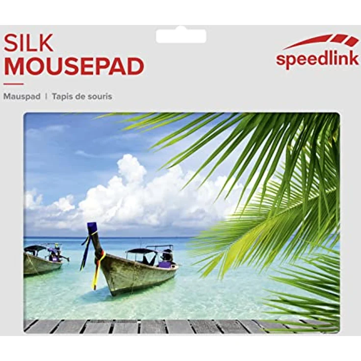 Speedlink SILK Mousepad - Mauspad mit weicher Textiloberfläche und antistatischer Wirkung, Maße: 23 x 19 x 0,2 cm, Paradise Edition – Bild 3