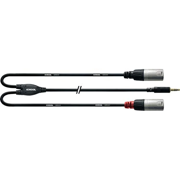 CORDIAL Stereo Yijack Y Minikabel - 2 XLR Stecker 3 m – Bild 4