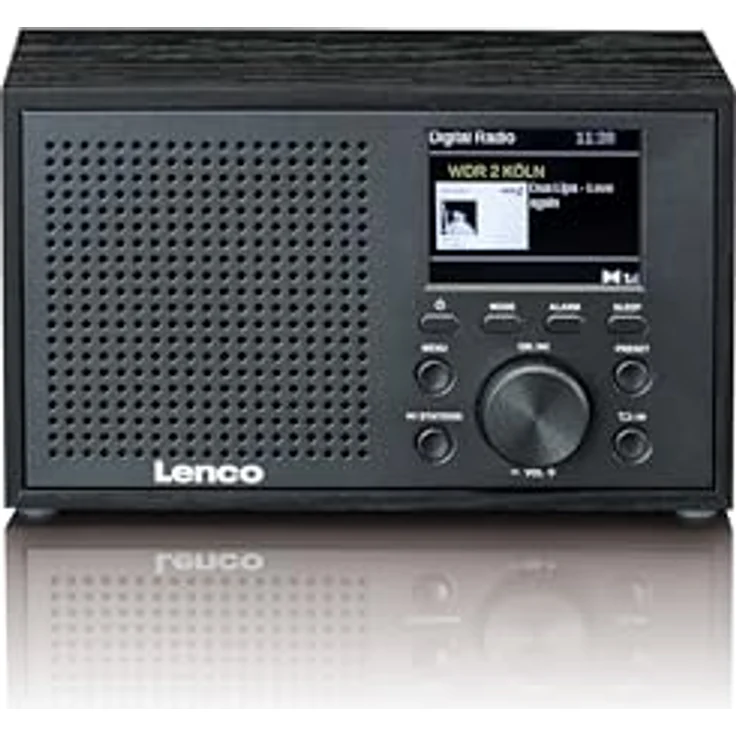 Lenco DAR-017 DAB+ Radio – kompaktes DAB+ Radio mit Bluetooth 5.0 - Senderspeicher - FM Empfänger - 2 Weckzeiten - 3 Watt RMS - 3,5mm AUX - schwarz – Bild 1