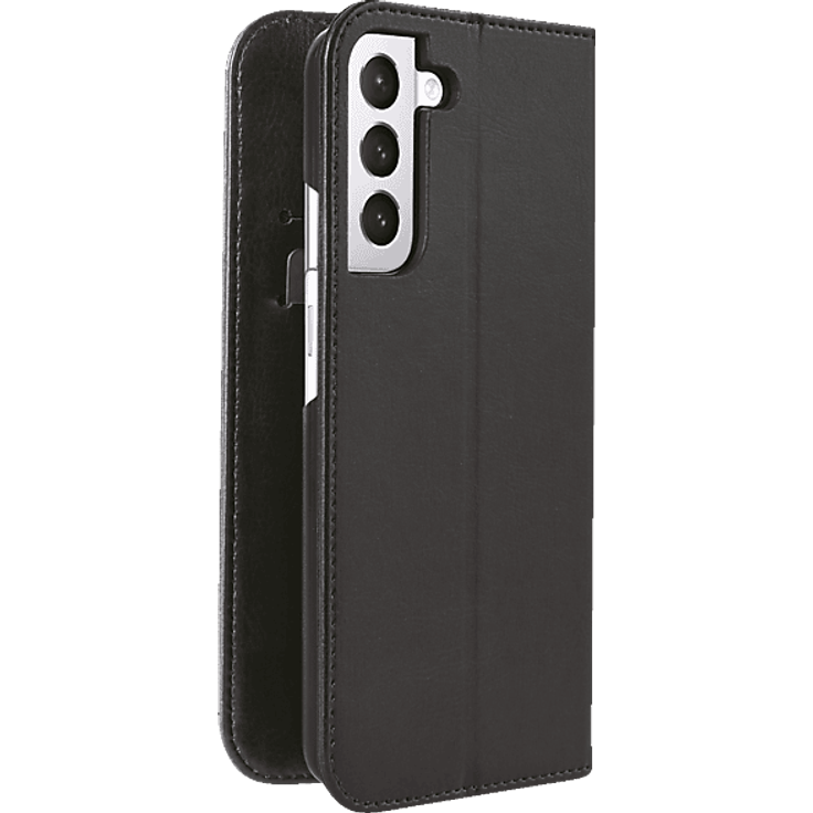 ISY ISC-3121, Bookcover für Samsung Galaxy S22+, Schwarz, mit Standfunktion und Magnetverschluss, Kunstleder, schlagfest