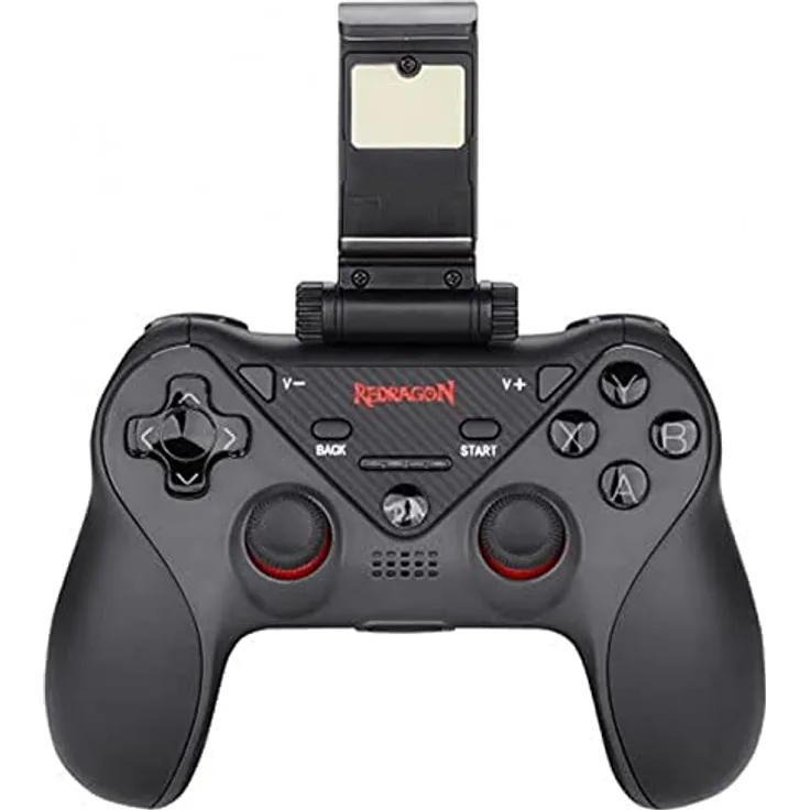 Redragon Ceres G812, Gaming Controller für PC, PS4, Android und iOS, kabellos und verkabelt, Schwarz