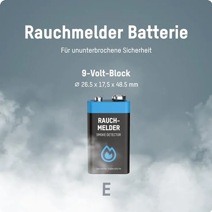 ANSMANN Lithium longlife Rauchmelder 9V Block Batterien - Premium Qualität für höhere Leistung, 9V Batterie ideal für Feuermelder, Bewegungsmelder, Alarmanlagen & Kohlenmonoxid Warnmelder – Bild 2