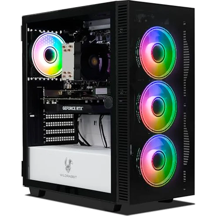 Ankermann Noctis Gaming PC, AMD Ryzen 7 8700F, Nvidia GeForce RTX 3050 6GB, 16GB DDR5 RAM, 1TB NVMe SSD, Windows 11 Pro, WLAN & Bluetooth, MS Office 2024 – Bild 1