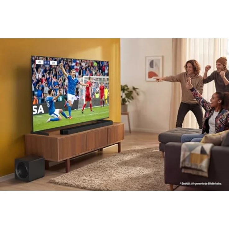 Samsung HW-Q810GH Q-Series 5.1.2-Kanal Soundbar mit kabellosem 8"-Subwoofer, Dolby Atmos, SpaceFit Sound Pro und Q-Symphony, Schwarz – Bild 5