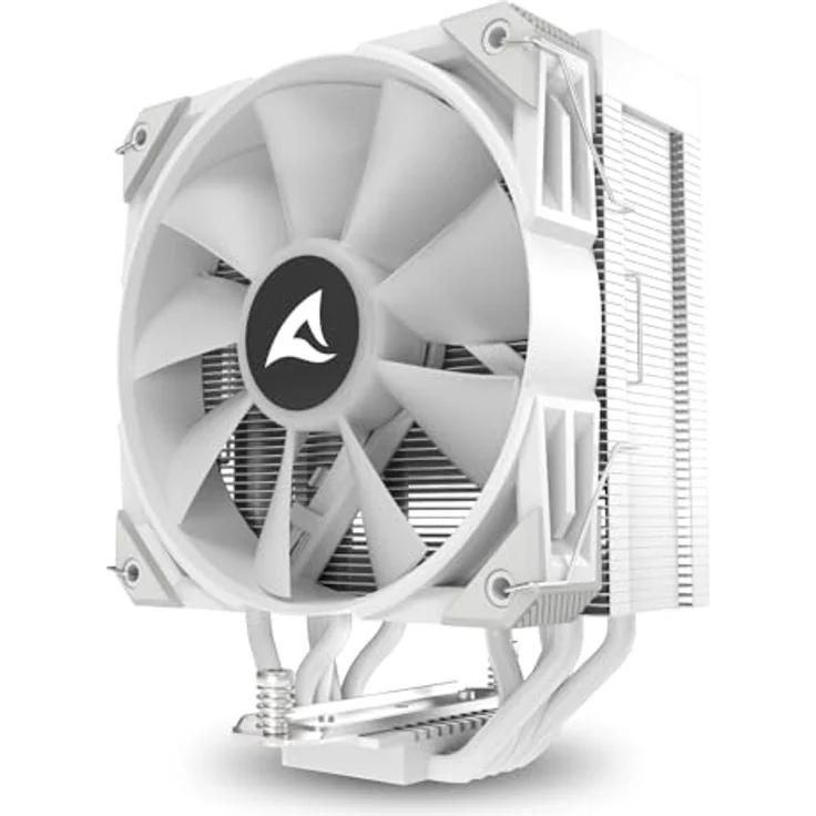 Sharkoon A50 RGB White, CPU Kühler mit 12 cm Lüfter, bis zu 1800 RPM, hoher Luftstrom, Weiss – Bild 4