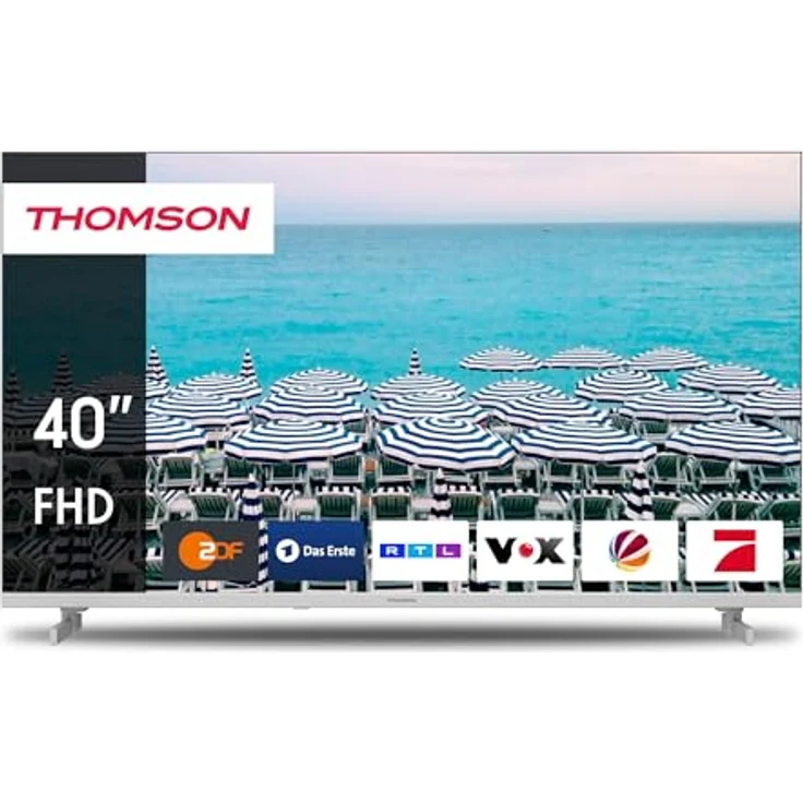 Thomson 40 Zoll (101 cm) Easy TV FHD LED Weiß Fernseher – 40FD2S13W – 2023 – Bild 1