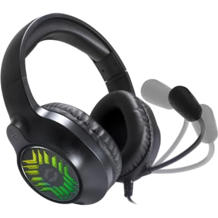 Speedlink Tyron - RGB Gaming Headset mit Mikrofon für PC PS4/PS5/ Xbox Series X/S/Switch, RGB Beleuchtung, mit Kabel 3,5mm Klinke, Y-Adapter, schwarz – Bild 3