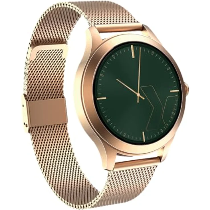 MAXCOM Smartwatch FW44 2 IP68 mit Milanaise Armband, Gold, AMOLED Touchscreen, Fitness-Tracker – Bild 6