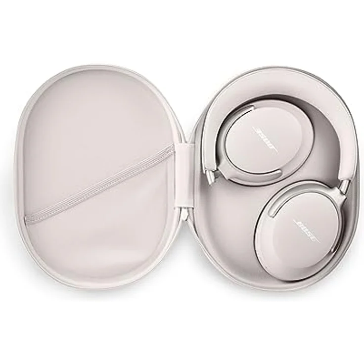 Bose QuietComfort Ultra Kabellose Kopfhörer mit Noise-Cancelling für räumlichen Klang, Over-Ear-Kopfhörer mit Mikrofon, Bis zu 24 Stunden Akkulaufzeit, Kopfhörer mit Raumklang, Weiß – Bild 5