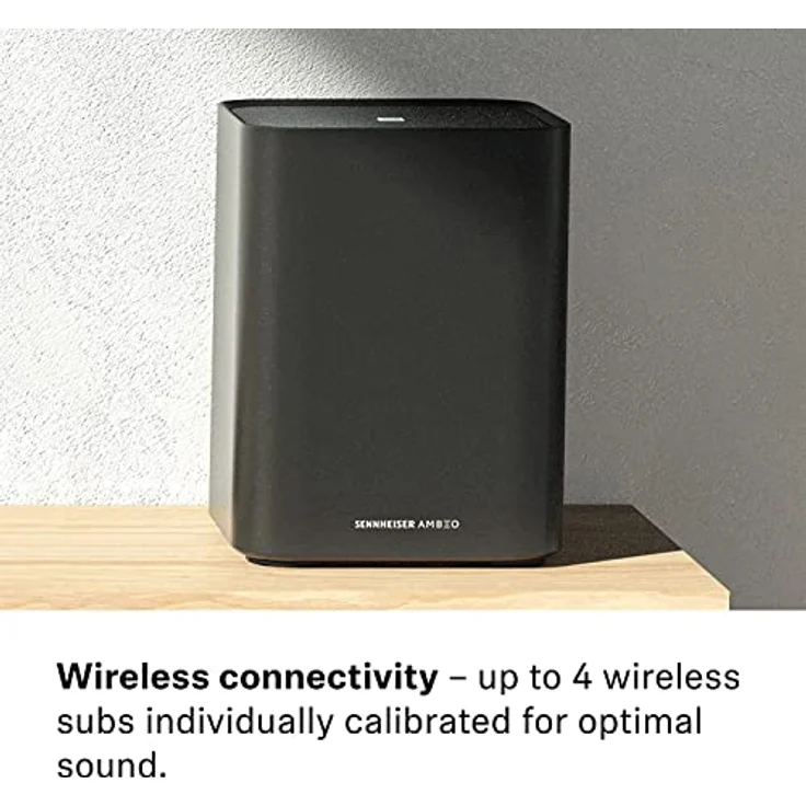 Sennheiser AMBEO Sub für TV und Musik - EU-Stecker - 3D Surround Sound - tiefer, durchdringender Bass bis 27 Hz - 8" Subwoofer mit 350W Klasse D Verstärker - kompatibel mit AMBEO Soundbar Produkten – Bild 4