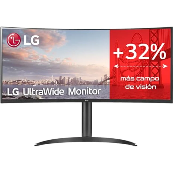 LG Curved Monitor 34WQ75C-B 34" IPS QHD 3440 x 1440 21:9 5 ms 300 cd/m² Black 60 Hz HDMI ports quantity 2 – Bild 3