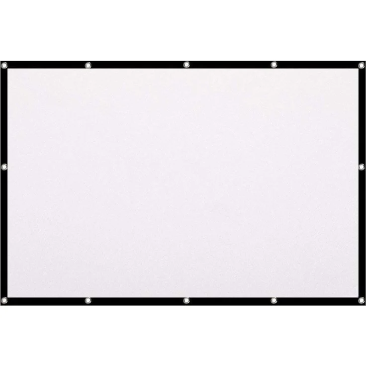 La Vague LV-STA120FP, 120 Zoll 16:9 Beamer-Leinwand für Frontprojektion, weiss, faltbar und nahtlos