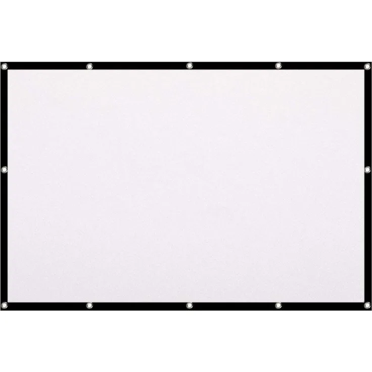 La Vague LV-STA120FP, 120 Zoll 16:9 Beamer-Leinwand für Frontprojektion, weiss, faltbar und nahtlos