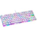 MOTOSPEED Mechanische Gaming-Tastatur K87S RGB (Weiß) mit 14 Beleuchtungsmodi