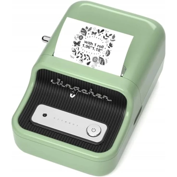 Niimbot B21 Pro, Tragbarer Etikettendrucker mit 300 dpi, Bluetooth, Akku 1500 mAh, grün – Bild 2