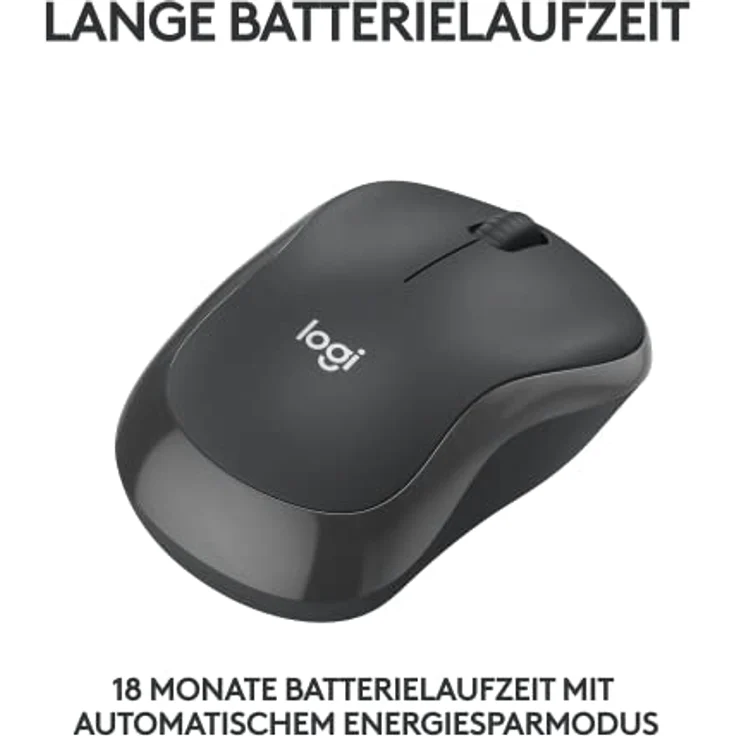 Logitech M240 Silent Bluetooth Maus, Kabellos, Kompakt, Mobil, Smooth Tracking, 18-Monate-Batterie, für Windows, macOS, ChromeOS, kompatibel mit PC, Mac, Laptop, Tablets - Graphit – Bild 4