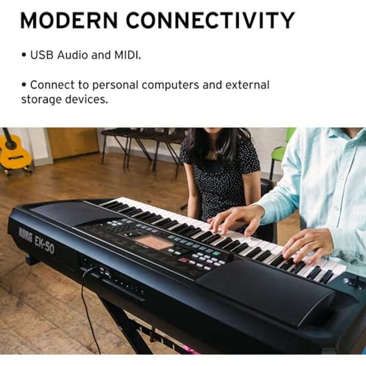 Korg EK-50, Home-Keyboard mit 702 Klängen, 280 Begleit-Styles, 61 leicht gewichteten Tasten und integriertem Effekt-Prozessor – Bild 7
