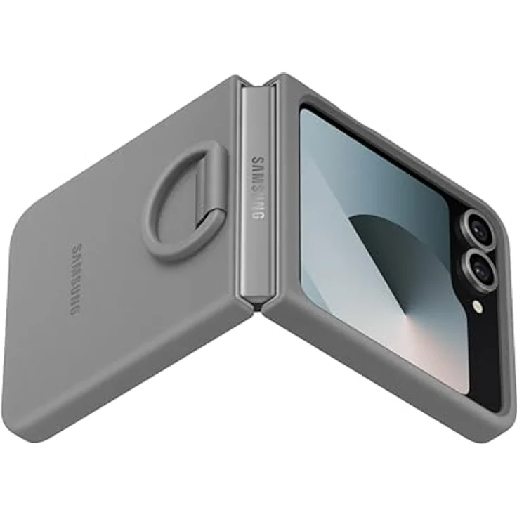 Samsung Silicone Case EF-PF741 für das Galaxy Z Flip6 | Smartphone Cover, Handy-Hülle inklusive Ringhalter, stoßfest, dünn und griffig, Gray – Bild 4