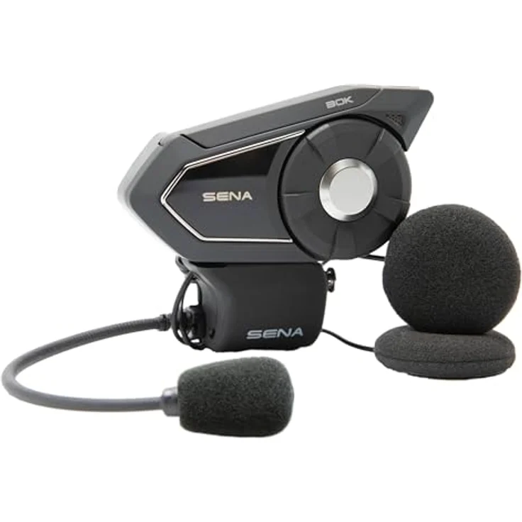 Sena 30K Dual Kommunikationssystem, MESH Intercom bis 8 km Reichweite, HD-Lautsprecher, schwarz – Bild 2