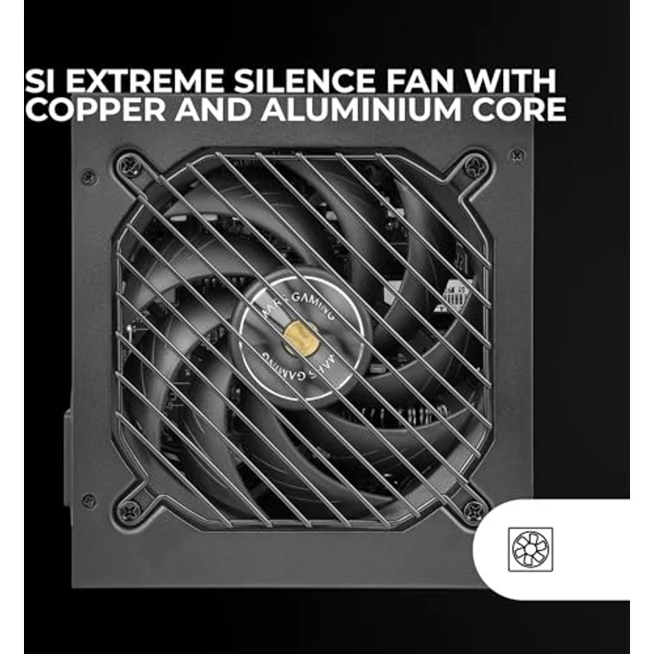 Mars Gaming MPB850SI, ATX-Netzteil 850W, 80Plus Bronze, 90% Effizienz, 7 Jahre Garantie, SI Extreme Silence Lüfter, Schwarz – Bild 2