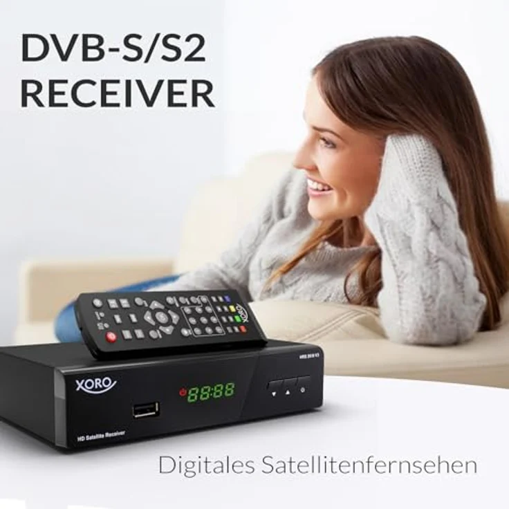 Xoro HRS 2610 Digitaler Satellitenreceiver HDMI, SCART, USB 2,0, LAN, Unicable schwarz – Bild 3