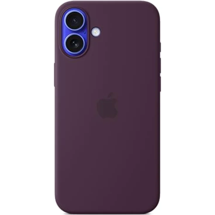 Apple iPhone 16 Plus Silikon Case mit MagSafe – Pflaume 55% recyceltes Silikon, Mikrofaserfutter, nahtlose Kamera­steuerung, integrierte Magnete – Bild 1
