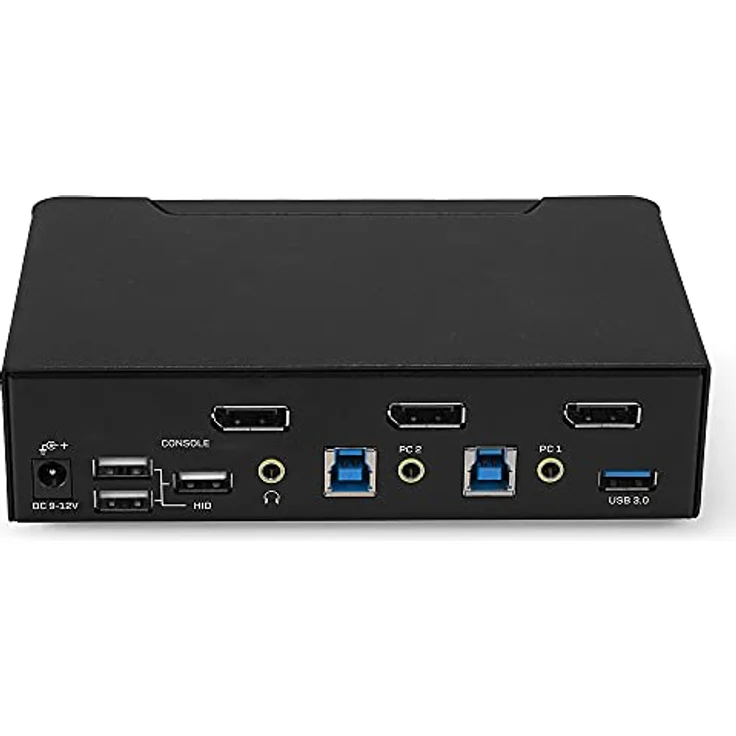 LINDY 39312 2 Port KVM Switch, DisplayPort 1.4, USB 3.0 & Audio – Bild 4