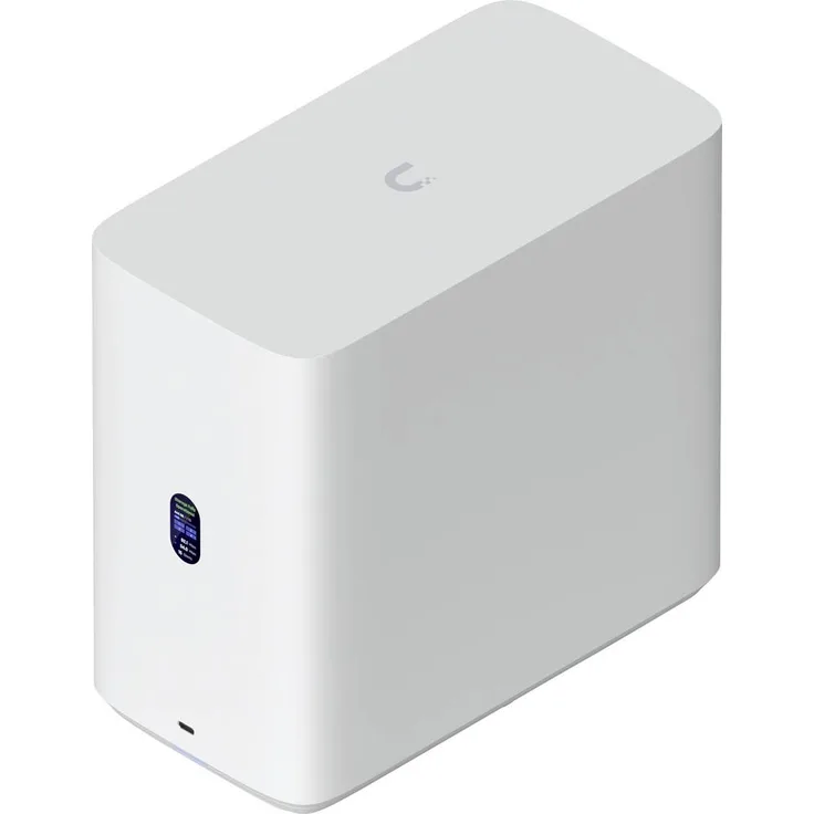 Ubiquiti Networks UNAS-4-W, NAS-Server mit 4 HDD-Schächten, 2 M.2 NVMe SSD-Cache, 2,5-GbE-Netzwerk und USB-C-Konnektivität, weiß