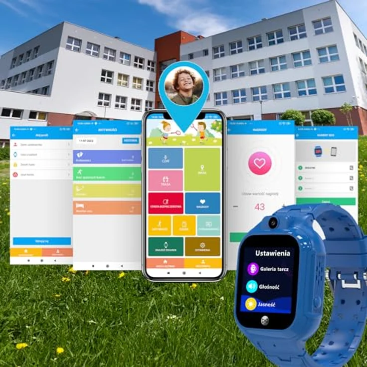 FOREVER Smartwatch GPS WiFi Kids See Me! 3 Blau - Integrierte GPS Smartwatch für Kinder - Kompatibel mit Android iOS - Kinderuhr mit SIM - Fitness Tracker und Spiele - Smartwatch Kinder SOS – Bild 3