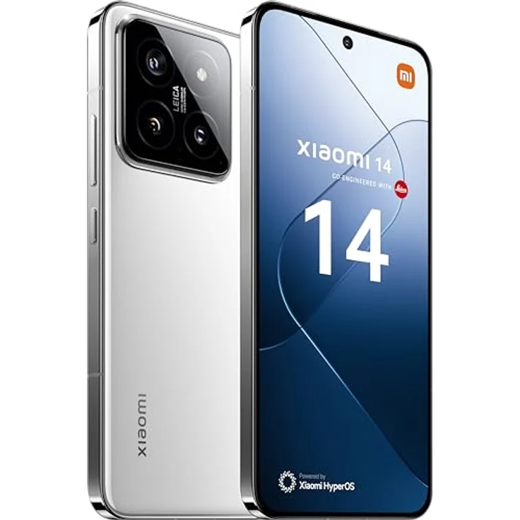 Xiaomi 14 Smartphone, 12+512GB Handy ohne Vertrag, 120Hz 6.36'' AMOLED Display, Leica Kamera, Snapdragon 8 Gen3, 4610mAh, 90W HyperCharge, Dual-SIM, Weiß – Bild 2