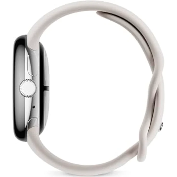 Google Pixel Watch 2 (WLAN), Polished Silver / Porcelain – Bild 2