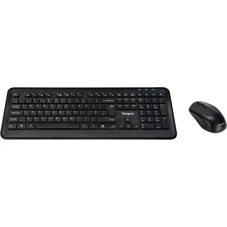 Targus AKM610NO, Tastatur-Maus-Set, kabellos, 2.4 GHz, QWERTY Nordic, Schwarz
