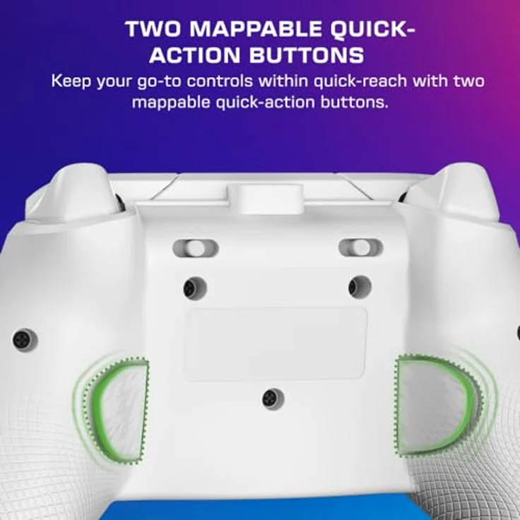 Turtle Beach Afterglow Wave Wired Controller, Gaming Controller mit RGB-Beleuchtung, ergonomischem Design und einstellbaren Hall-Effekt-Abzügen, Weiss – Bild 3