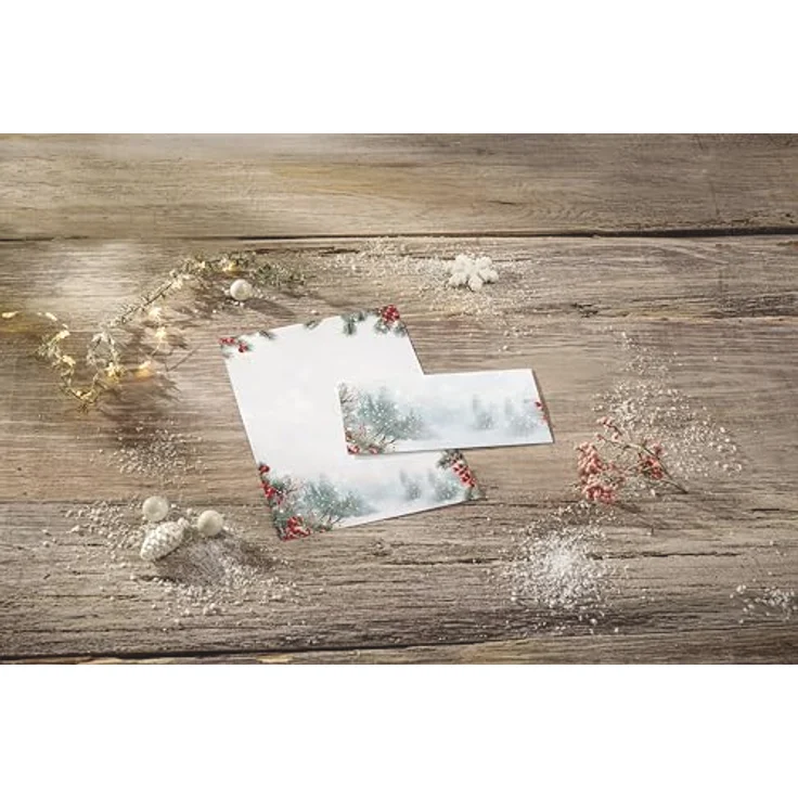 SIGEL Weihnachtsbriefpapier Scandinavian Snow, DIN A4, 90 g/qm, 100 Blatt, FSC-zertifiziert – Bild 7