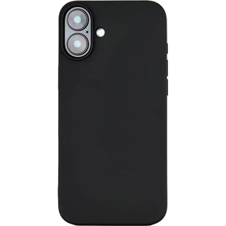 JT Berlin BackCase Pankow Soft Silikon Hülle kompatibel mit Apple iPhone 16 (Schwarz, Flexibles TPU Cover, Wireless-Charging kompatible Schutzhülle, Verstärkte Ecken)