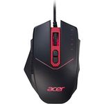 Acer Nitro Gaming Maus (4.200 DPI, anpassbar mit Vier Stufen und acht Tasten inkl. Burst Fire, LED Beleuchtung, optionale Gewichte (4x5g)) rot/schwarz