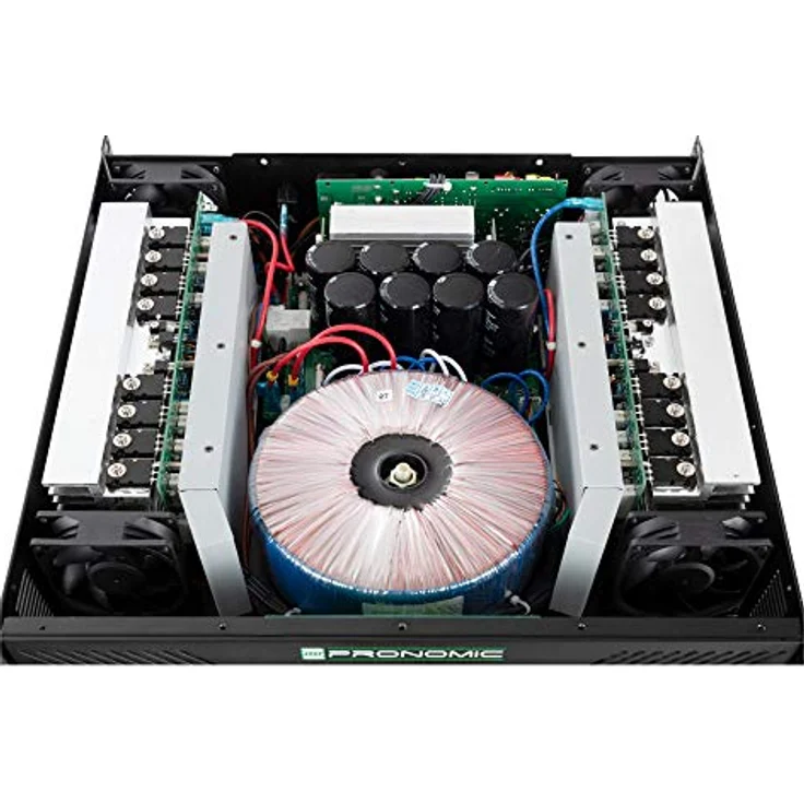 Pronomic XA-800 Endstufe - Stereo-Leistungsverstärker mit 2x 1900 Watt an 2 Ohm - Automatisch gesteuerter Lüfter - Schaltungstype H, schwarz – Bild 2